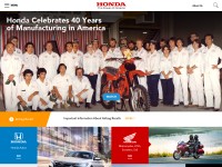 Desktop screenshot for honda.com
