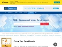 Desktop screenshot for 123freevectors.com