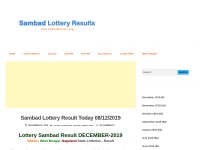 Desktop screenshot for sambadlottery.org