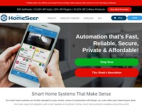 Desktop screenshot for homeseer.com