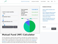 Desktop screenshot for mutualfundcalculator.net