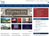 Desktop screenshot for aps.org