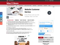 Desktop screenshot for manunews.com