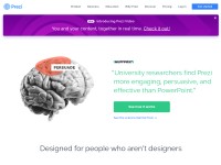Desktop screenshot for prezi.com