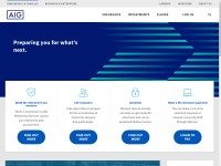 Desktop screenshot for aig.com