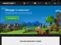 Desktop screenshot for minecraft.net