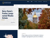 Desktop screenshot for nd.edu