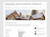 Desktop screenshot for roofingcalc.com