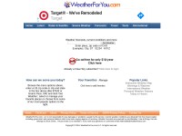 Desktop screenshot for weatherforyou.com