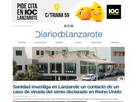 Desktop screenshot for diariodelanzarote.com