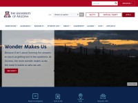 Desktop screenshot for arizona.edu