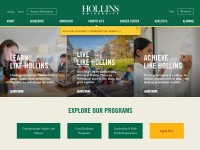 Desktop screenshot for hollins.edu