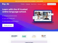 Desktop screenshot for lingoda.com