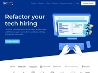 Desktop screenshot for codility.com