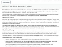 Desktop screenshot for papertradingapp.com