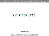 Desktop screenshot for agilecontent.com