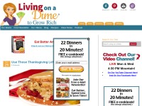 Desktop screenshot for livingonadime.com