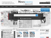 Desktop screenshot for newspapers.com