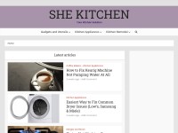 Desktop screenshot for shekitchen.com