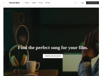 Desktop screenshot for musicbed.com