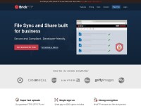 Desktop screenshot for brickftp.com