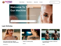 Screenshot of tattoogunmachine.com