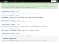 Desktop screenshot for surgeryencyclopedia.com