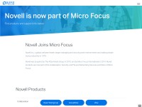 Desktop screenshot for novell.com