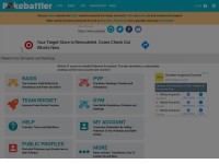 Desktop screenshot for pokebattler.com