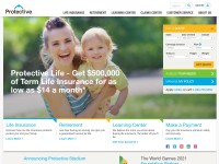 Desktop screenshot for protective.com