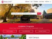 Desktop screenshot for wou.edu