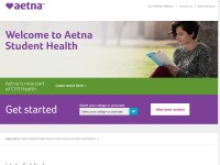 Desktop screenshot for aetnastudenthealth.com