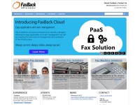 Desktop screenshot for faxback.com
