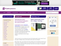 Desktop screenshot for purplemath.com