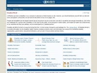 Desktop screenshot for disabled-world.com