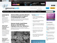 Desktop screenshot for genomeweb.com