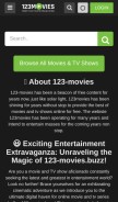 How 123-movies.one looks like on a mobile device such as an iPhone.