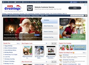 How 123g.us looks like on a tablet such as an iPad.