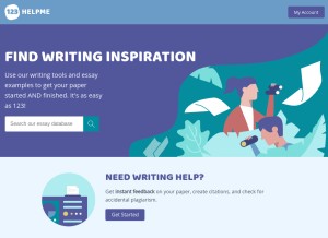 How 123helpme.com looks like on a tablet such as an iPad.