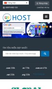 How 123host.vn looks like on a mobile device such as an iPhone.