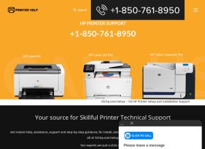 How 123hp-com.com looks like on a tablet such as an iPad.