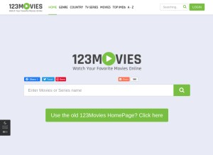 How 123mov.is looks like on a tablet such as an iPad.