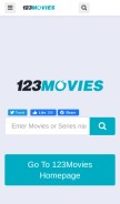 How 123movies.la looks like on a mobile device such as an iPhone.