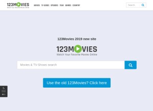 How 123movies.rest looks like on a tablet such as an iPad.