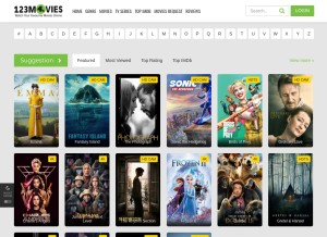How 123movies4u.ws looks like on a tablet such as an iPad.