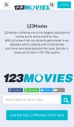 How 123moviesback.org looks like on a mobile device such as an iPhone.