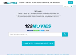 How 123moviesback.org looks like on a tablet such as an iPad.