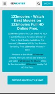 How 123movieshub.gg looks like on a mobile device such as an iPhone.