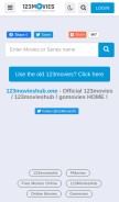 How 123movieshub.sc looks like on a mobile device such as an iPhone.