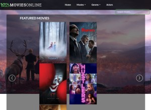 How 123moviesonline.net looks like on a tablet such as an iPad.
